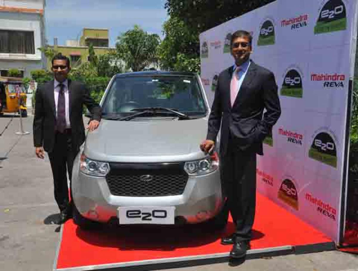 Mahindra Reva drives e2o into Hyd